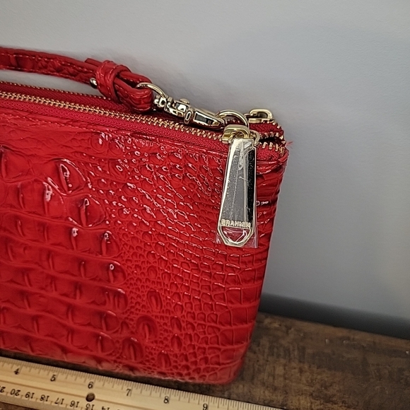 Brahmin Red Melbourne Perri Crossbody NWOT PRISTINE!! - Picture 6 of 8